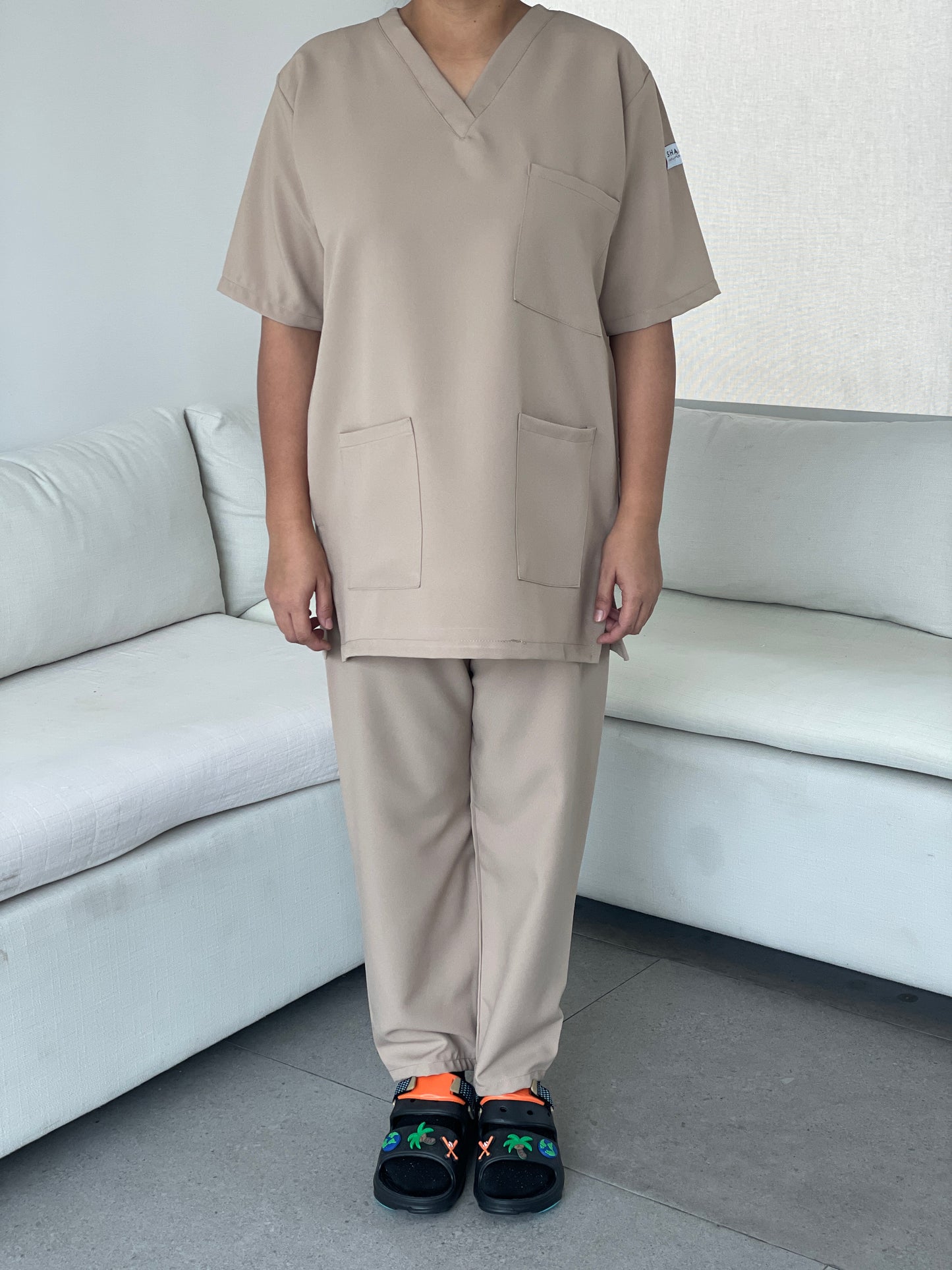Khaki - crepe