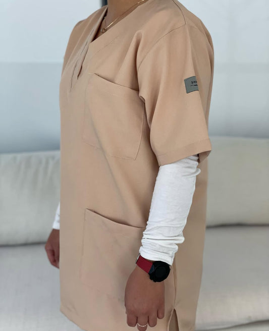 Beige - crepe
