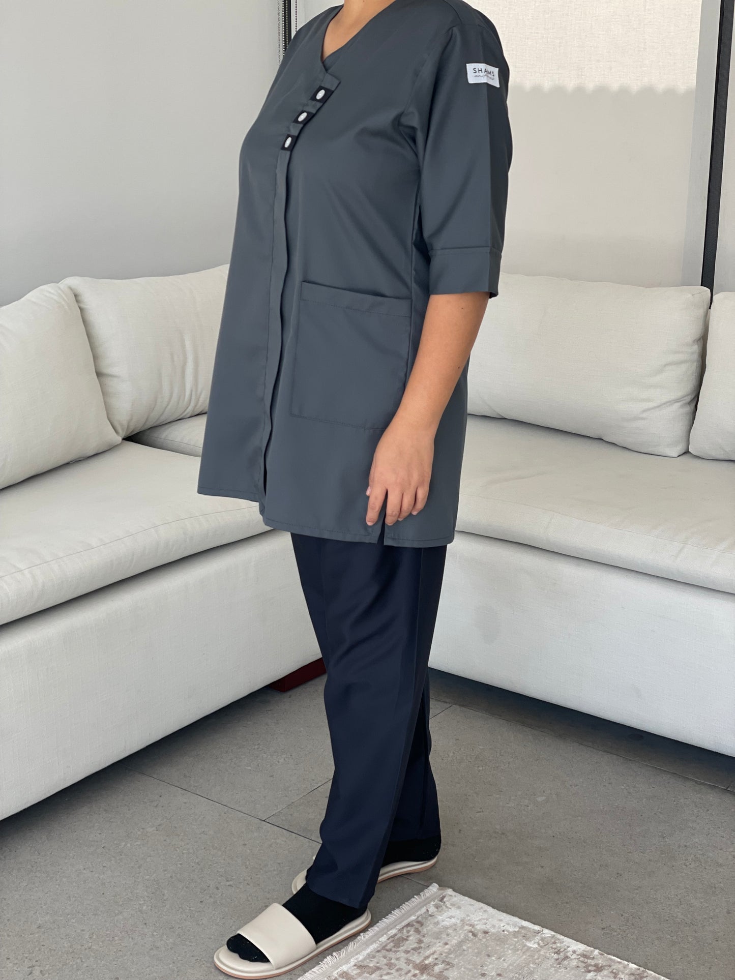 Navy - double button