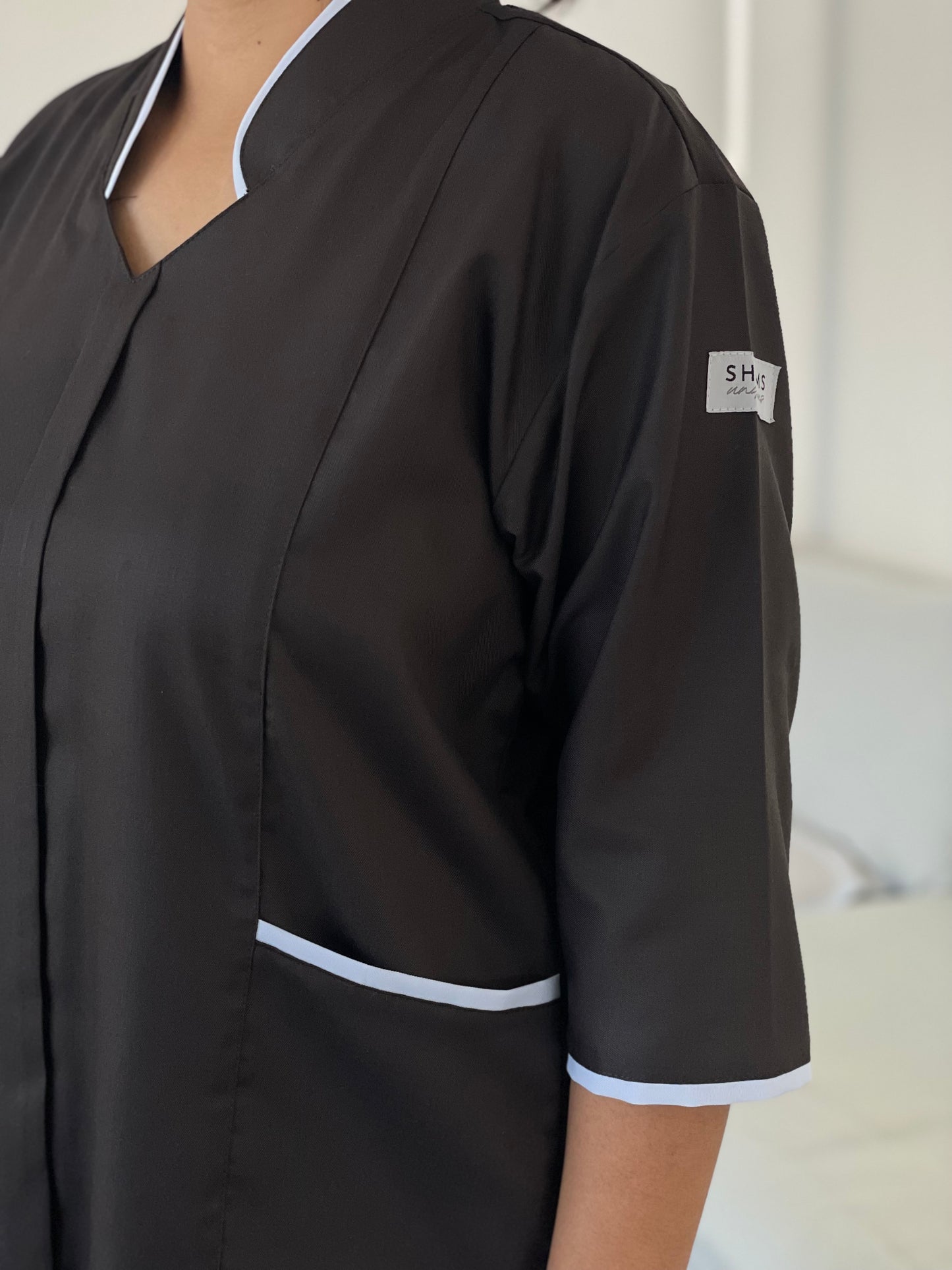 Taupe brown Lined Collar