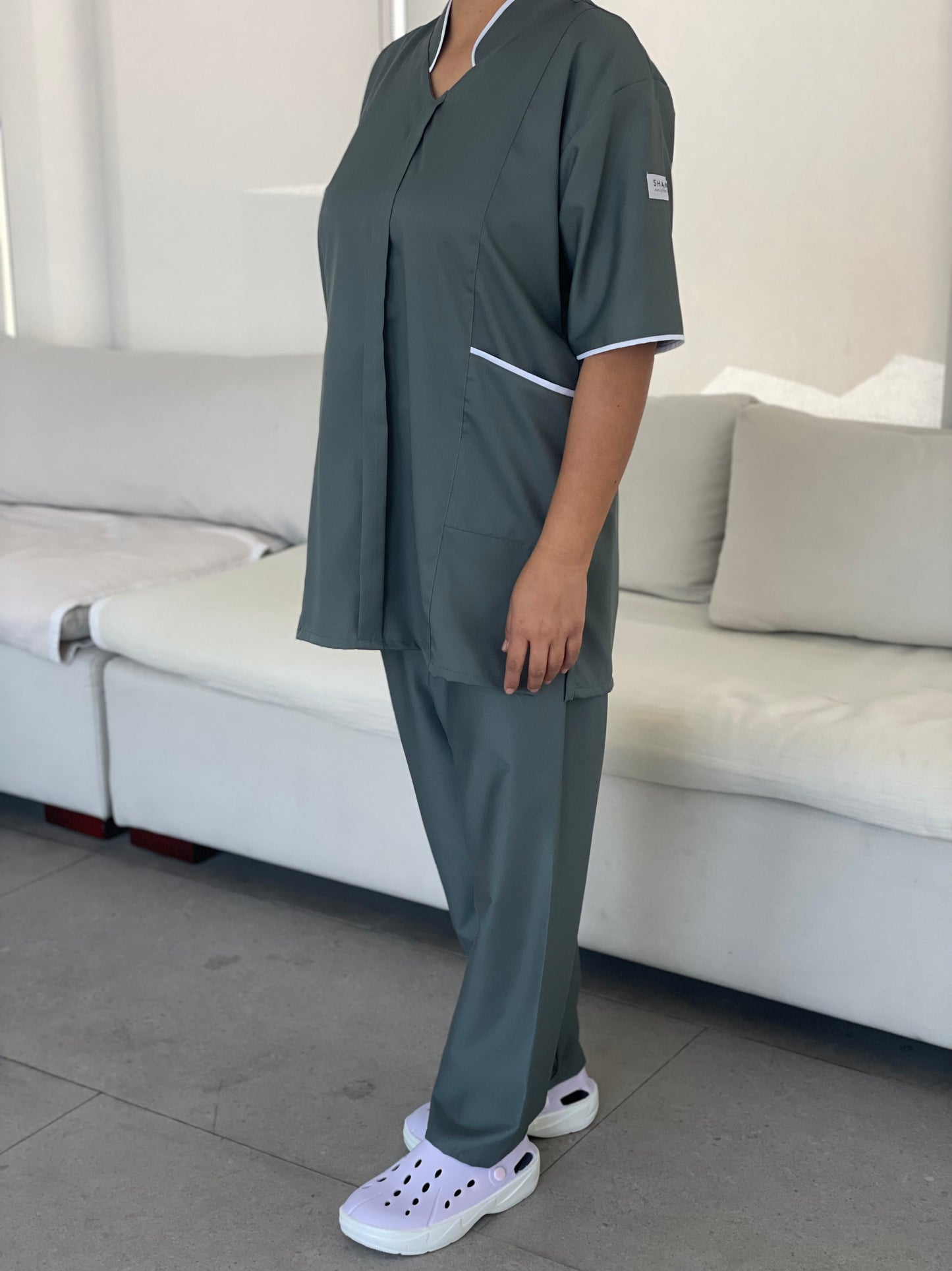 Hunter green Lined Collar