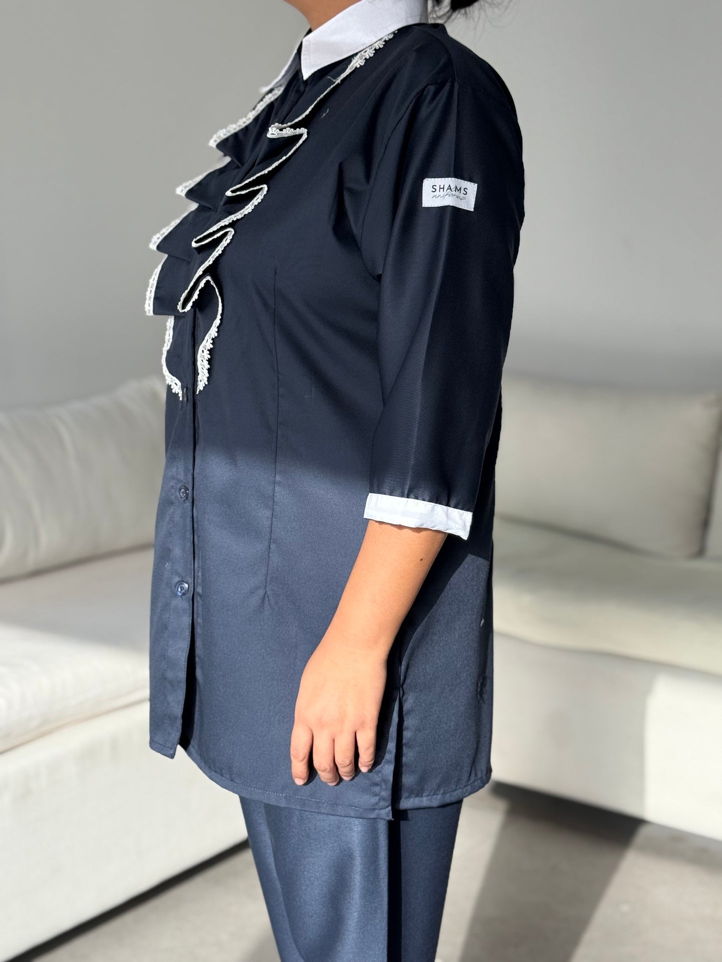 Navy Lace