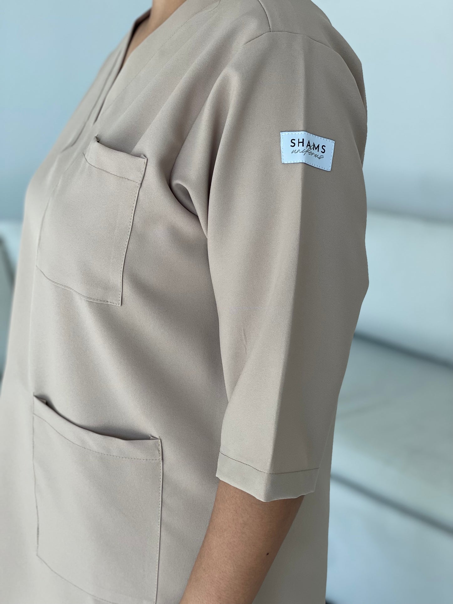 Beige - crepe