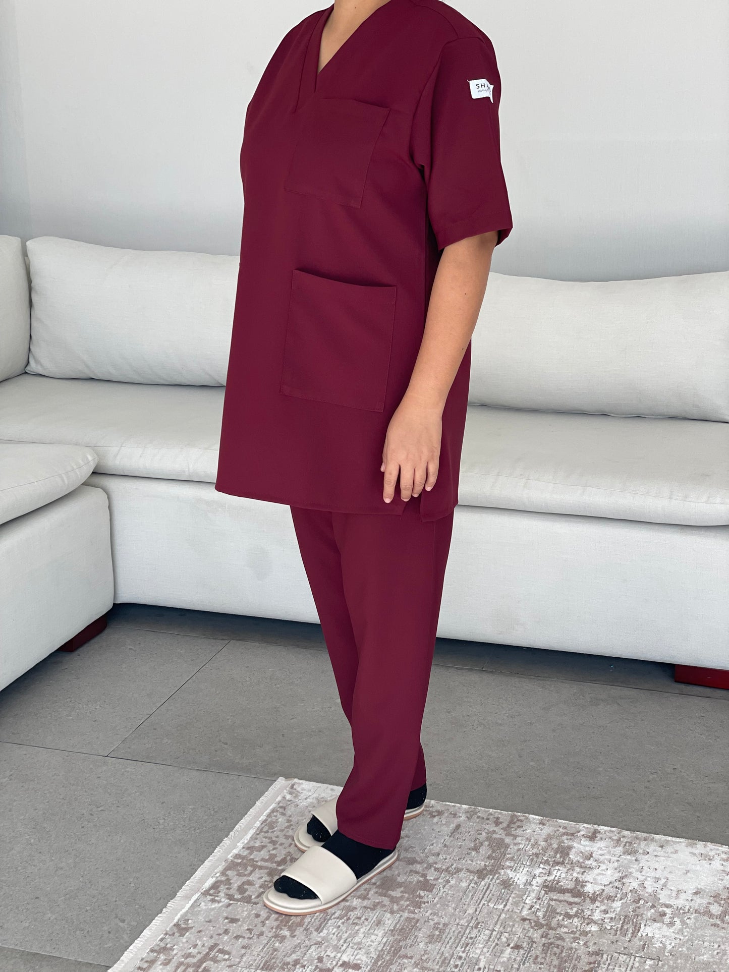 Maroon - crepe