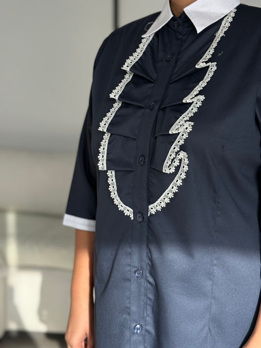 Navy Lace