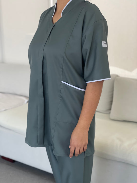 Hunter green Lined Collar